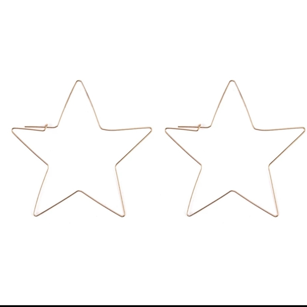 *Odessa* Star Hoop earrings - Picture 2 of 2